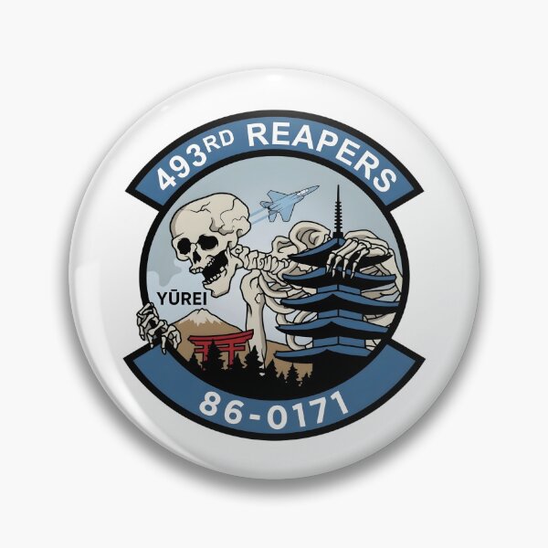 Item preview, 493rd Fighter Squadron Reapers F-15C Yūrei Commemorative Graphic designed and sold by CharlieDesings.