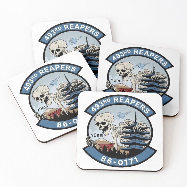 Item preview, 493rd Fighter Squadron Reapers F-15C Yūrei Commemorative Graphic designed and sold by CharlieDesings.
