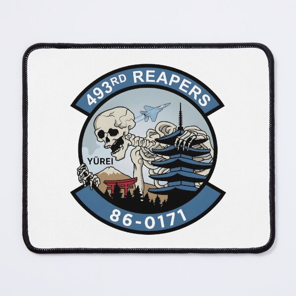 Item preview, 493rd Fighter Squadron Reapers F-15C Yūrei Commemorative Graphic designed and sold by CharlieDesings.