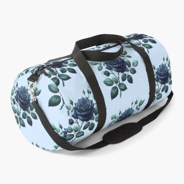 Item preview, Dark Blue Rose with Leaves and Buds Floral Illustration designed and sold by SweetLilith.