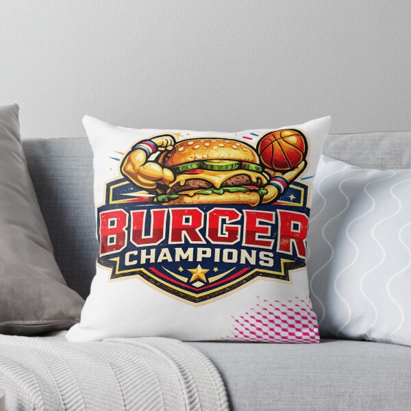 Item preview, Burger Champions: Sports Athlete Cheeseburger Basketball Powerful Victory designed and sold by irfanshikh.