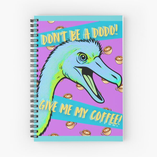 Item preview, Give Me Coffee Funny Dodo Pop Art  designed and sold by InkyCorvid.