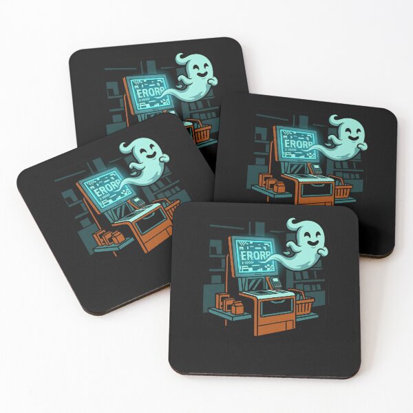 Item preview, Spooky Ghost Retail Self-Checkout Error Halloween funny cashier gift designed and sold by Lulustarfox.