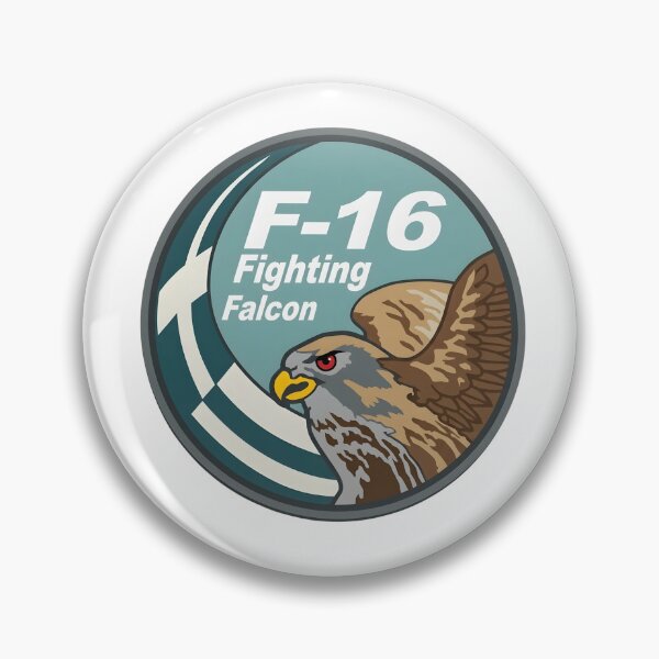 Artikelvorschau, F-16 Fighting Falcon Militärluftfahrt-Emblem entworfen und verkauft von CharlieDesings.