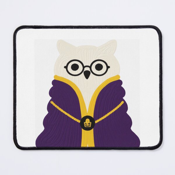 Item preview, Wise Owl in Academic Robe - Serious Owl Art with Glasses designed and sold by The Emoji Vibe.