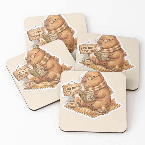 Item preview, Cute Capybara Reading Book Do Not Disturb Cozy Bookish  designed and sold by Arobinoz.