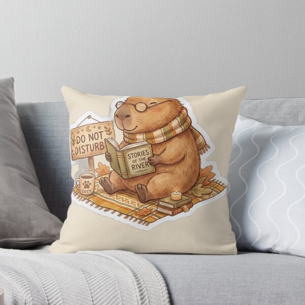 Item preview, Cute Capybara Reading Book Do Not Disturb Cozy Bookish  designed and sold by Arobinoz.