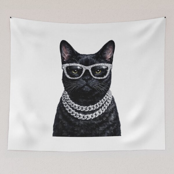 Item preview, Chic Black Cat  designed and sold by DigiAngDesigns.