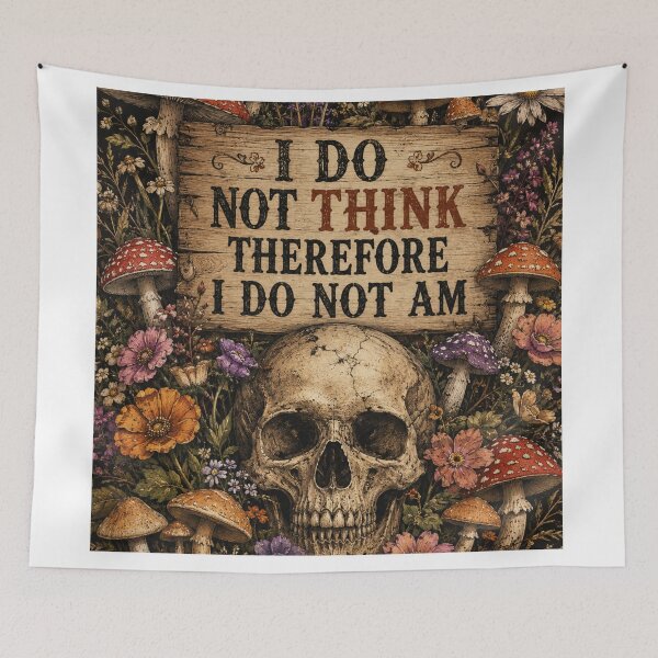 Item preview, I Do  Not Think Therefore I Do Not Am  designed and sold by Obinne.