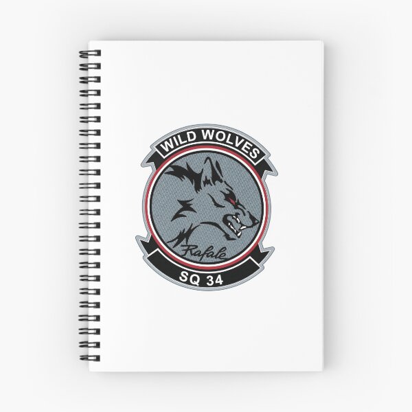 Item preview, Rafale SQ 34 Wild Wolves Military Squadron Emblem designed and sold by CharlieDesings.