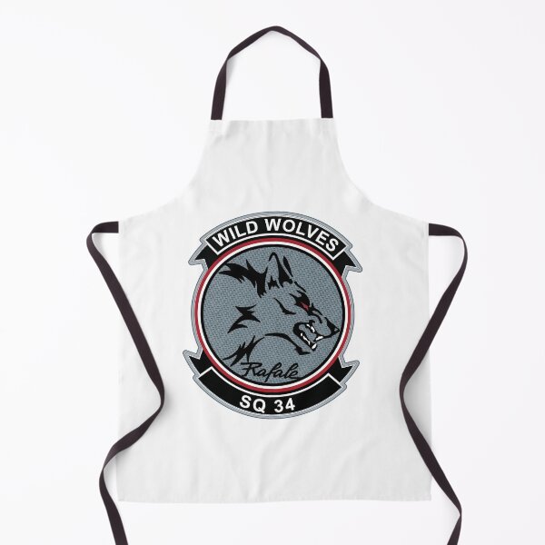 Item preview, Rafale SQ 34 Wild Wolves Military Squadron Emblem designed and sold by CharlieDesings.