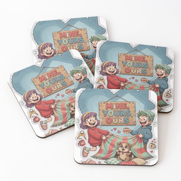 Item preview, Mine Yours Ours Funny Couple Sticker designed and sold by Imaginarium of Chaos falcon88 .