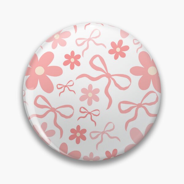 Item preview, Coquette Pink Bows and Flowers - Spring Vibes designed and sold by soysauceprints.