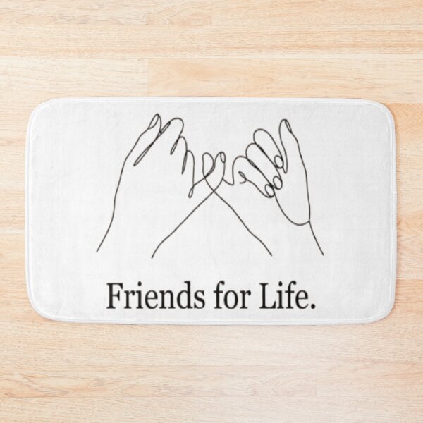 Item preview, Friends for Life Minimal Pinky Promise Line Art Friendship designed and sold by InspiredCreatives.