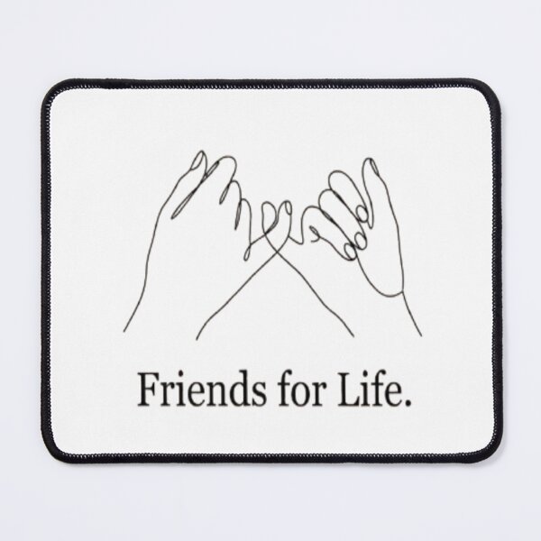 Item preview, Friends for Life Minimal Pinky Promise Line Art Friendship designed and sold by InspiredCreatives.