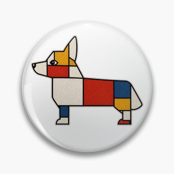 Item preview, Mondrian Corgi designed and sold by BarkhausStudio.