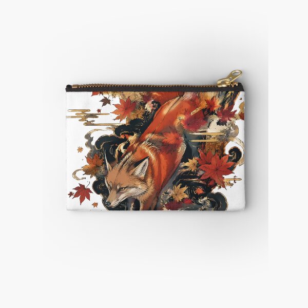 Item preview, Autumn Fox Spirit | Japanese Kitsune Folklore Art with Maple Leaves designed and sold by kaxymax.