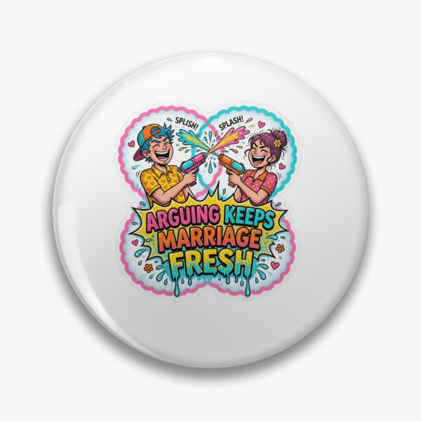 Item preview, Arguing Keeps Marriage Fresh Funny Marriage Sticker designed and sold by Imaginarium of Chaos falcon88 .