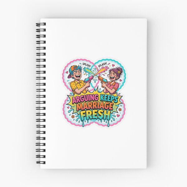Item preview, Arguing Keeps Marriage Fresh Funny Marriage Sticker designed and sold by Imaginarium of Chaos falcon88 .