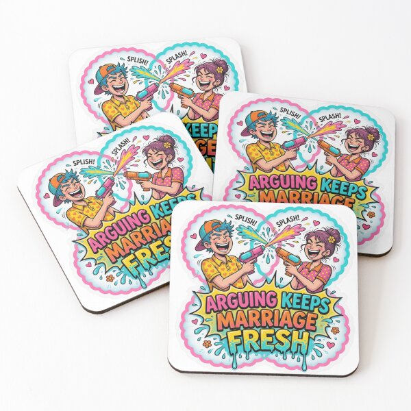 Item preview, Arguing Keeps Marriage Fresh Funny Marriage Sticker designed and sold by Imaginarium of Chaos falcon88 .