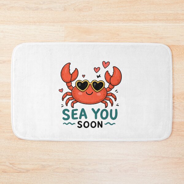 Item preview, Sea You Soon Cute Crab | Funny Beach Summer Pun | Kawaii Ocean Vacation Design designed and sold by RidaSalArt.