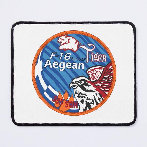 Item preview, Hellenic Air Force 335 Squadron F-16 Aegean Tiger Emblem designed and sold by CharlieDesings.