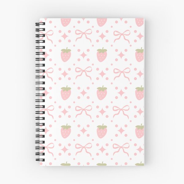 Item preview, Cute Coquette Pink Strawberry Bows designed and sold by soysauceprints.