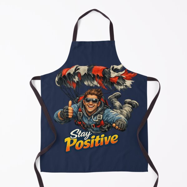 Item preview, Stay Positive Skydiving Parachute Motivation Art designed and sold by EchoPrint Co..