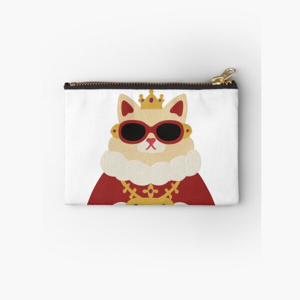 Item preview, Gamer Royal Cat - White Cat with Crown, Sunglasses, and Controller designed and sold by The Emoji Vibe.