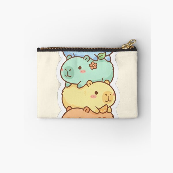 Item preview, Cute Capybara Stack Kawaii Pastel Rainbow Cute Sticker designed and sold by Arobinoz.