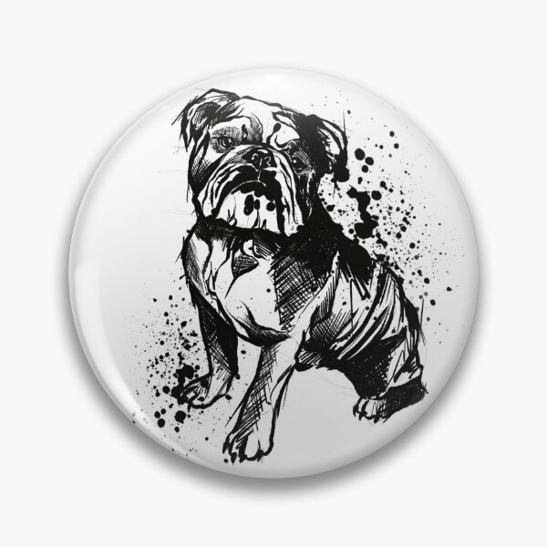 Item preview, Bulldog Ink Splatter Portrait designed and sold by Inkversed.