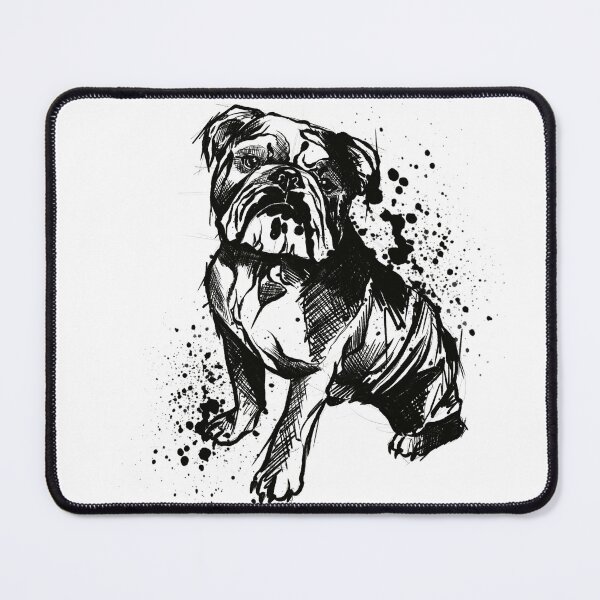 Item preview, Bulldog Ink Splatter Portrait designed and sold by Inkversed.