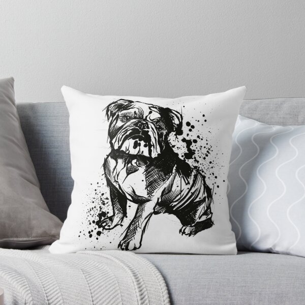 Item preview, Bulldog Ink Splatter Portrait designed and sold by Inkversed.