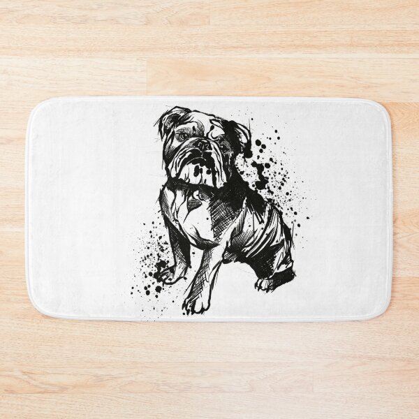 Item preview, Bulldog Ink Splatter Portrait designed and sold by Inkversed.