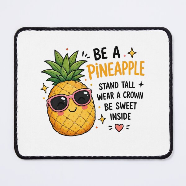 Item preview, Be A Pineapple | Inspirational Summer Quote | Cute Tropical Fruit Illustration designed and sold by RidaSalArt.