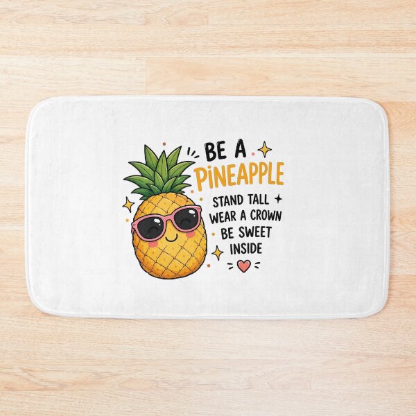 Item preview, Be A Pineapple | Inspirational Summer Quote | Cute Tropical Fruit Illustration designed and sold by RidaSalArt.
