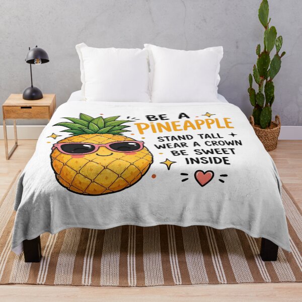 Item preview, Be A Pineapple | Inspirational Summer Quote | Cute Tropical Fruit Illustration designed and sold by RidaSalArt.