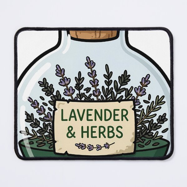 Item preview, Apothecary Jar with Herbs designed and sold by IllumeInk.