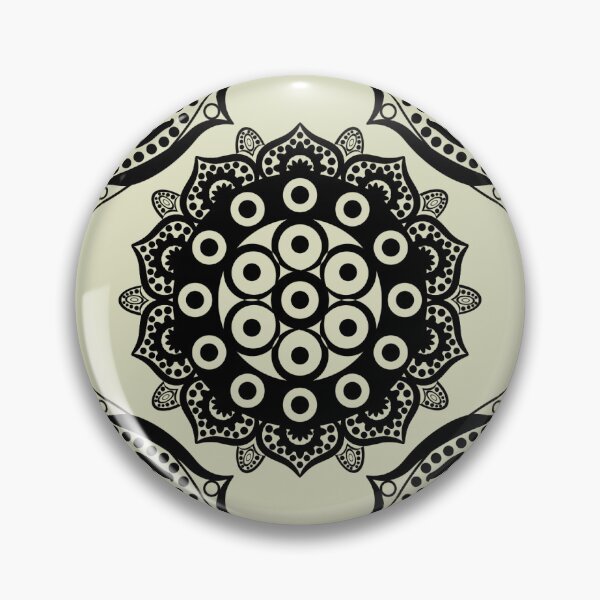 Item preview, Minimal Black Mandala Pattern | Elegant Boho Zen Geometric Floral Design designed and sold by ThiagoSDantas.