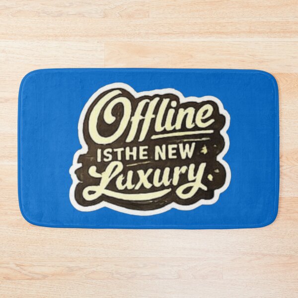 Item preview, Offline Is The New Luxury - Retro Vintage Typography Sticker designed and sold by Scro-Ciob-Shop.