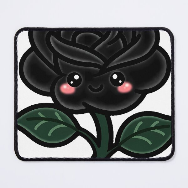Item preview, Black Rose with Crescent Moon designed and sold by IllumeInk.