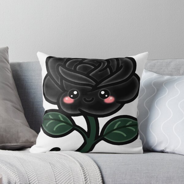 Item preview, Black Rose with Crescent Moon designed and sold by IllumeInk.
