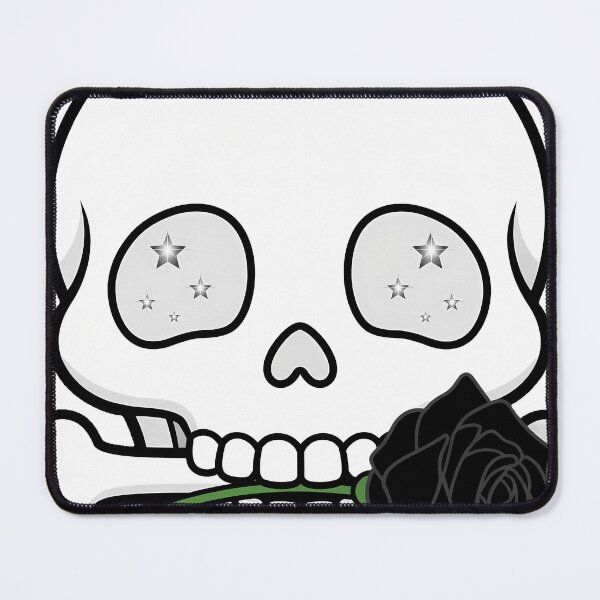 Item preview, Skull with Rose in Teeth designed and sold by IllumeInk.