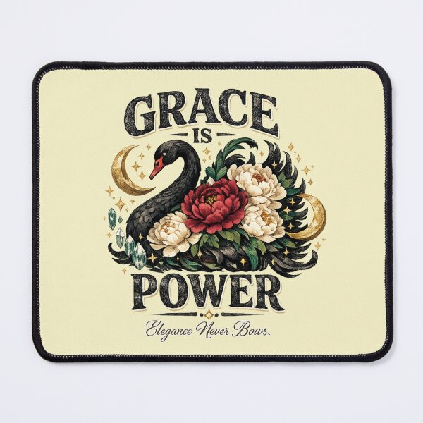Item preview, Grace Is Power – Elegant Black Swan Art designed and sold by Dogandesighn.