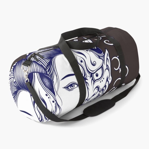 Item preview, Blue Oni Geisha - Japanese Neo-Traditional Tattoo Art designed and sold by Neo Tokio.