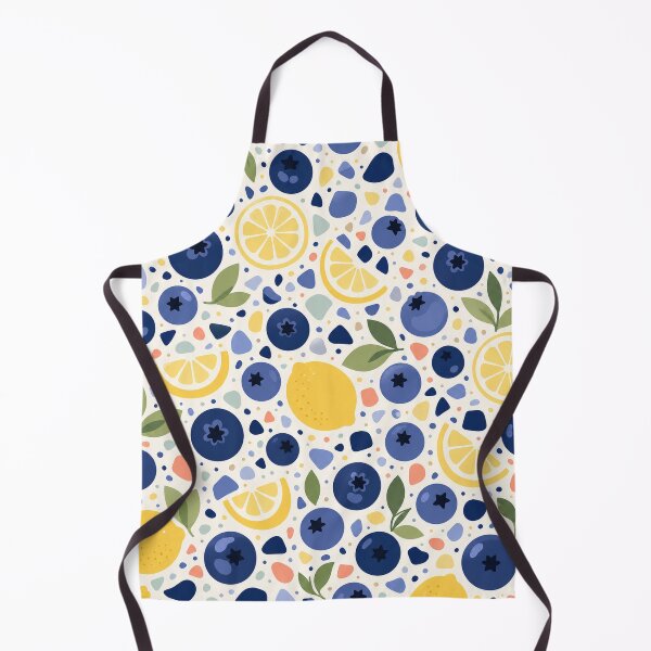 Aperçu de l'œuvre Blueberry Lemon Terrazzo Pattern créée et vendue par aihrgdesign.