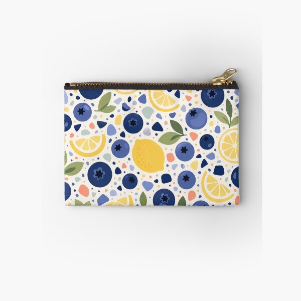 Item preview, Blueberry Lemon Terrazzo Pattern designed and sold by aihrgdesign.