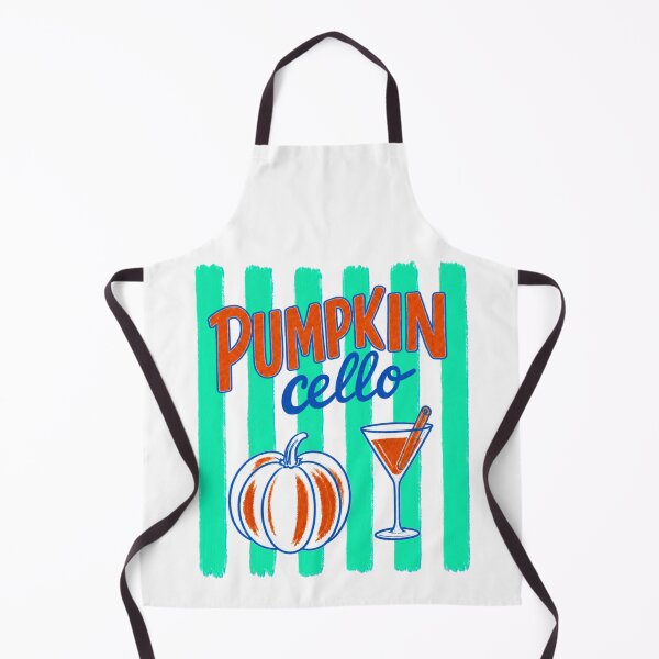 Item preview, Pumpkincello | Retro 90's Fall Pumpkin Cocktail vertical Stripes Design - Limoncello parody designed and sold by SpookyShadesLab.