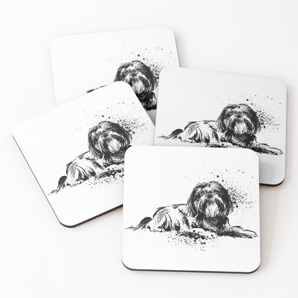 Item preview, Shih Tzu Ink Splatter Portrait designed and sold by Inkversed.