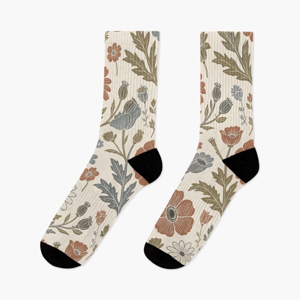 Aperçu de l'œuvre Wildflower Block Print créée et vendue par MoonwoodStudio.